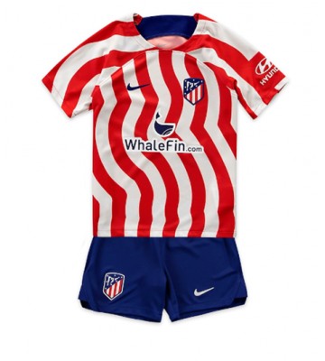 Atletico Madrid Hjemmedraktsett Barn 2022-23 Kortermet (+ Korte bukser)